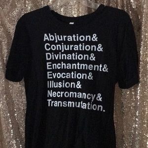 Rare D&D Dungeons & Dragons Schools of Magic tee M